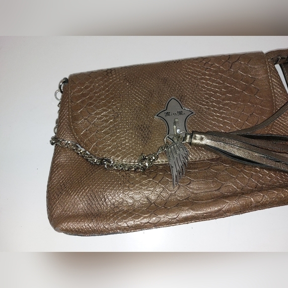 MISS ME LADIES SNAKE SKIN CLUTCH - Picture 6 of 6